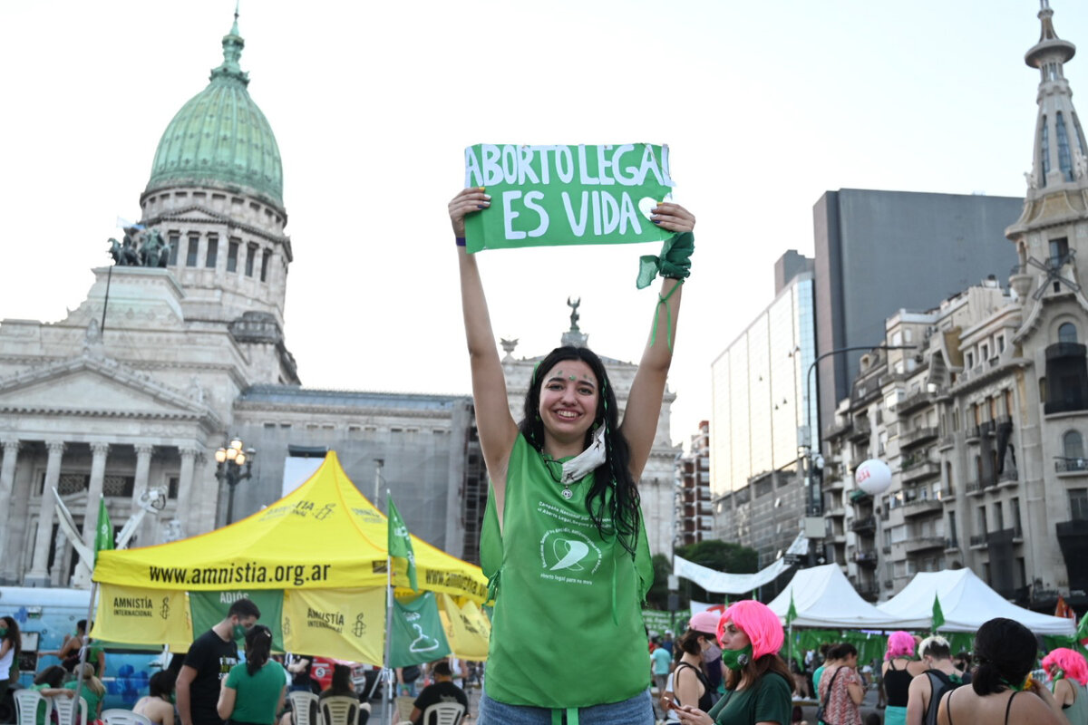 The landmark decision means Argentina becomes only the third South American country to permit elective abortions, alongside Uruguay, which decriminalised the practice in 2012, and Guyana, where it has been legal since 1995. Photo: © Amnesty International /Tomás Ramírez Labrousse<br>