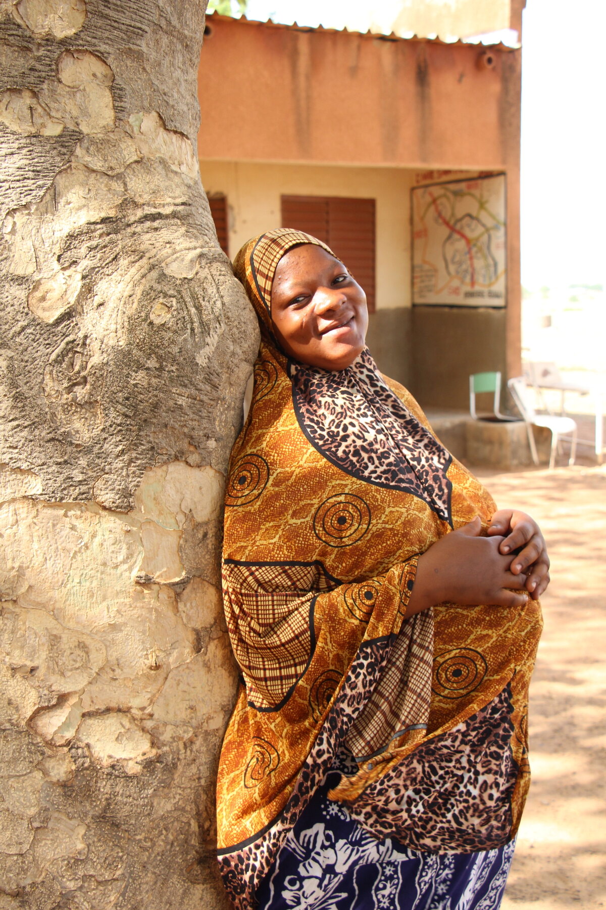Pregnant woman at the health centre in Mongnaba, Burkina Faso. Photo: © OUEDRAOGO B. Emmanuel<br>