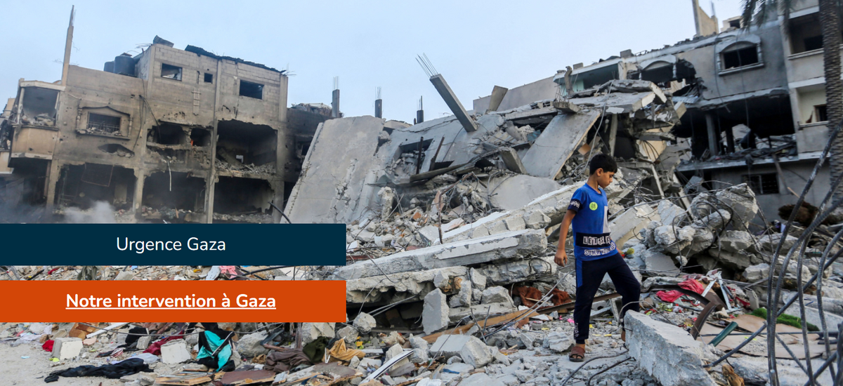 Un bureau de Handicap International à Gaza détruit