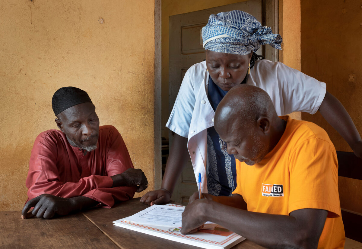 Statistical work at the health centre. Photo: © FAIRMED