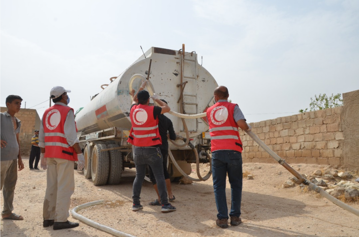 KRC-Einsatz für die Wasserversorgung in Hassakeh. Foto: @ KRC
