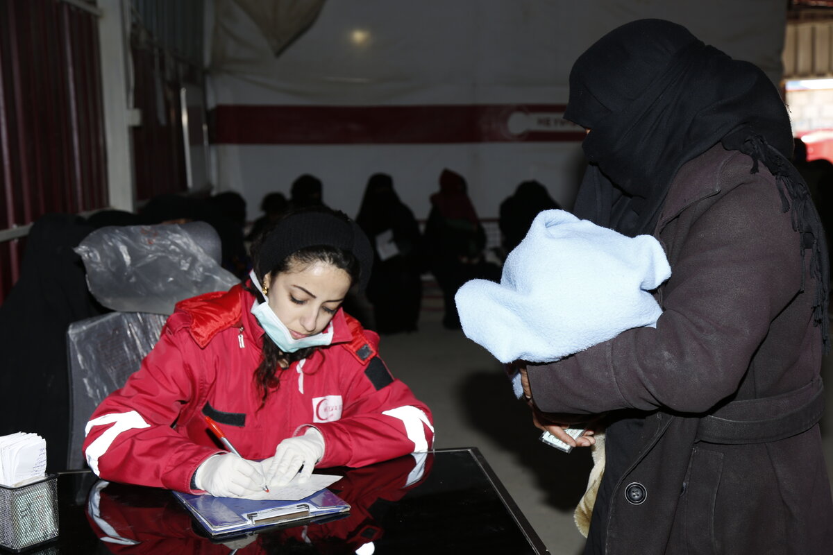 KRC-Gesundheitseinsatz im Al Hol Camp, wo Frauen und Kinder von IS-Kämpfern leben. Foto: @ KRC