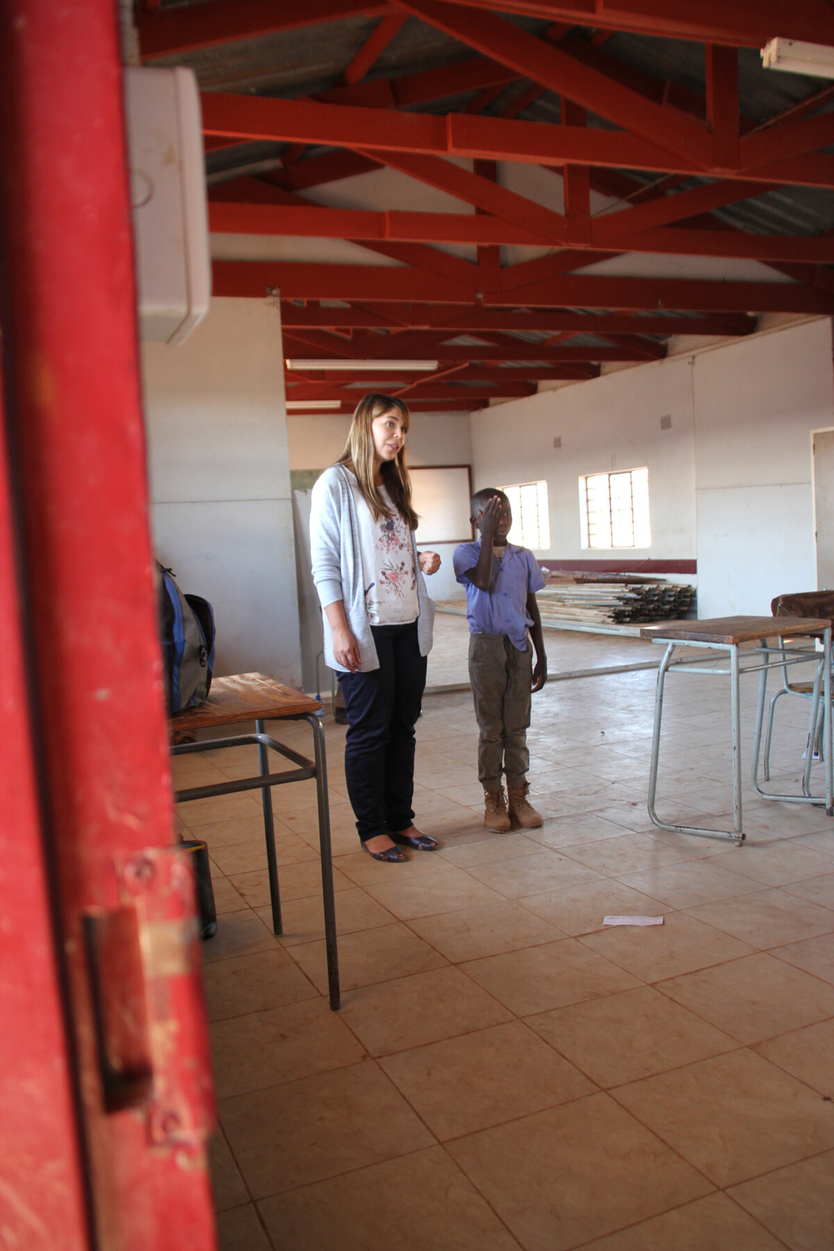 Sehscreening an der Impalila Combined School. Foto: © Regula Käser<br>